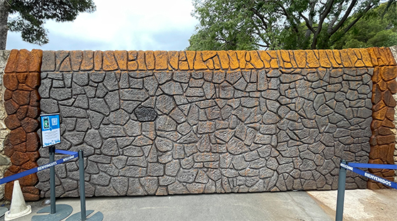 The restoration work on the Carmel entrance gate is now completed The restoration work on the Carmel entrance gate is now completed